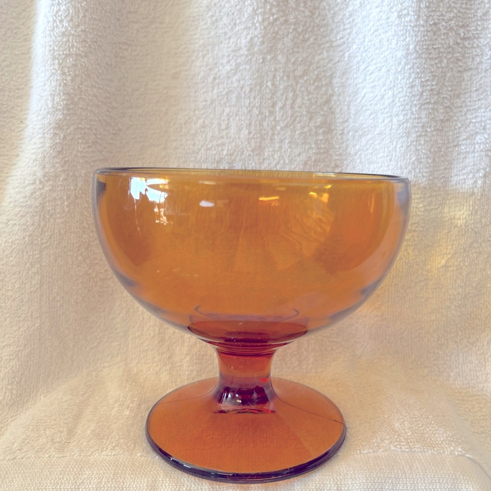 Vintage Imperial Candlewick Candy Dish Amber
